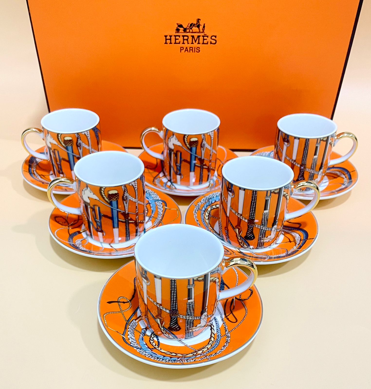 Turkish coffee from Hermes Orange color